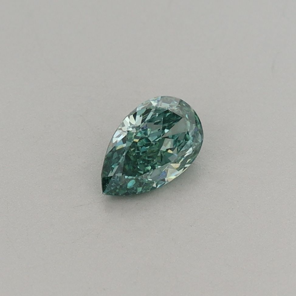 Loose Diamond - PEAR 0.34ct Fancy Vivid Green VS1: Loose Diamond - PEAR 0.34ct Fancy Vivid Green VS1 Source: This is a real non-mined Diamond that has been grown in a lab Shape: PEAR Carats: 0.34 Color: Fancy Vivid Green Certification: IGI Video: