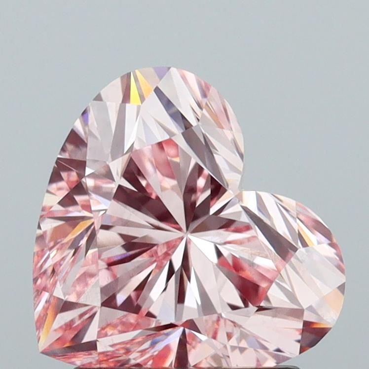 Loose Diamond - HEART 1.53ct Fancy Intense Pink VS1: Loose Diamond - HEART 1.53ct Fancy Intense Pink VS1 Source: This is a real non-mined Diamond that has been grown in a lab Shape: HEART Carats: 1.53 Color: Fancy Intense Pink Certification: IGI Video: