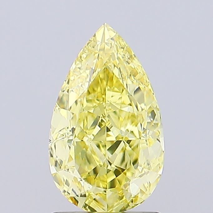 Loose Diamond - PEAR 1.62ct Fancy Intense Yellow VVS2: Loose Diamond - PEAR 1.62ct Fancy Intense Yellow VVS2 Source: This is a real non-mined Diamond that has been grown in a lab Shape: PEAR Carats: 1.62 Color: Fancy Intense Yellow Certification: IGI Vide