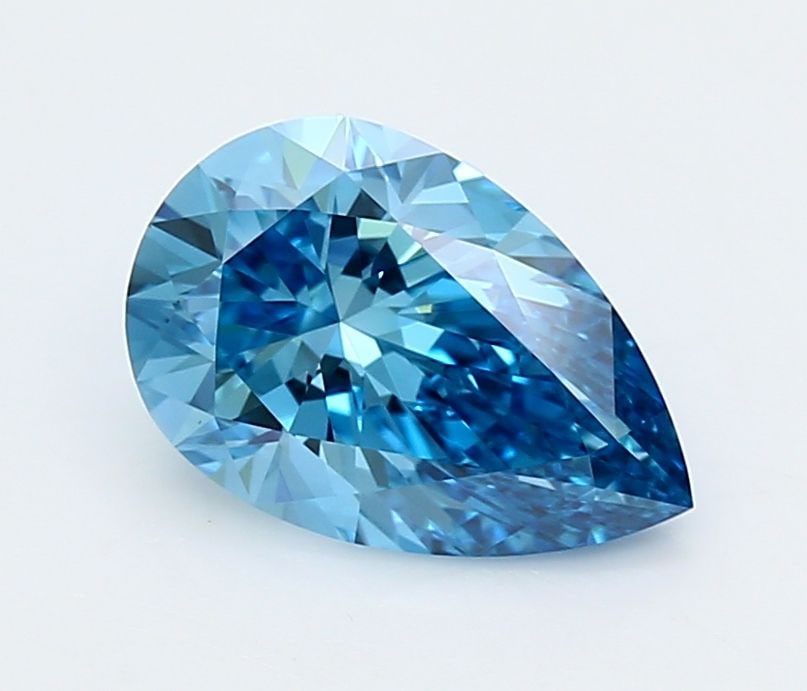 Loose Diamond - PEAR 2.03ct Fancy Vivid Blue VVS2: Loose Diamond - PEAR 2.03ct Fancy Vivid Blue VVS2 Source: This is a real non-mined Diamond that has been grown in a lab Shape: PEAR Carats: 2.03 Color: Fancy Vivid Blue Certification: IGI Video: