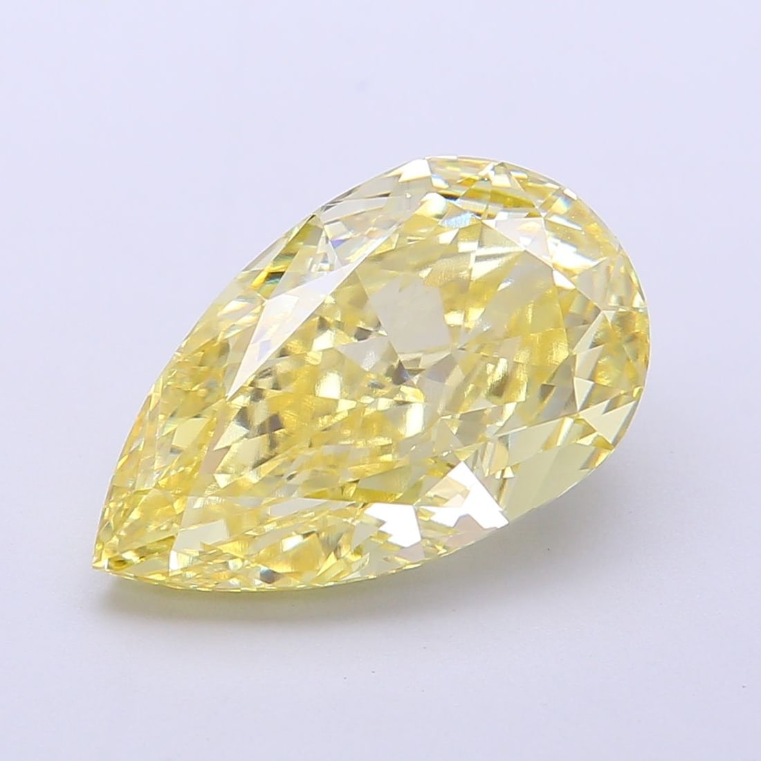 Loose Diamond - PEAR 6.13ct Fancy Yellow VVS2: Loose Diamond - PEAR 6.13ct Fancy Yellow VVS2 Source: This is a real non-mined Diamond that has been grown in a lab Shape: PEAR Carats: 6.13 Color: Fancy Yellow Certification: IGI Video:
