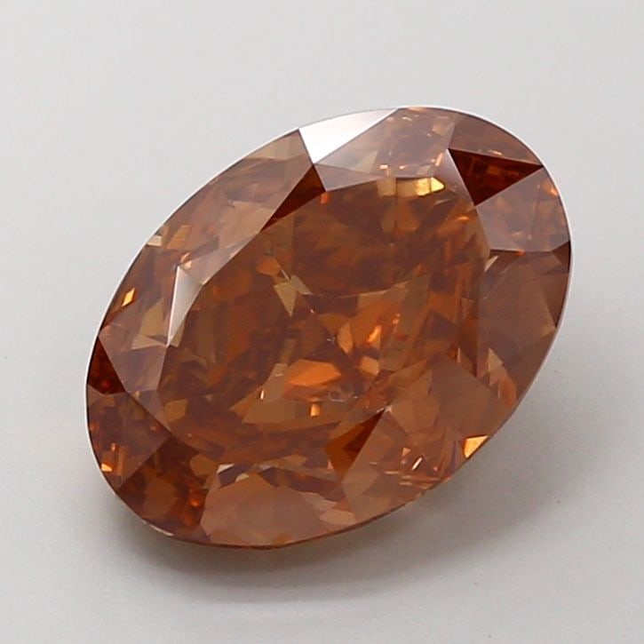 Loose Diamond - OVAL 3.58ct Fancy Intense Orange Brown VS2: Loose Diamond - OVAL 3.58ct Fancy Intense Orange Brown VS2 Source: This is a real non-mined Diamond that has been grown in a lab Shape: OVAL Carats: 3.58 Color: Fancy Intense Orange Brown Certificatio
