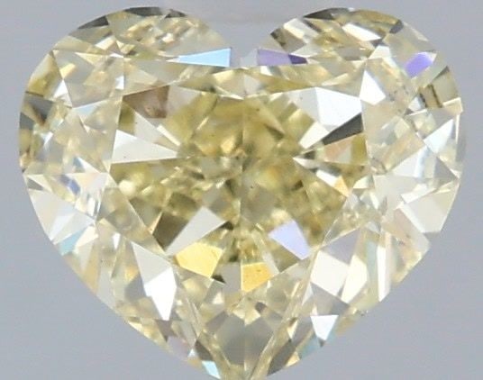 Loose Diamond - HEART 1.54ct Fancy Light Yellow VS1: Loose Diamond - HEART 1.54ct Fancy Light Yellow VS1 Source: This is a real non-mined Diamond that has been grown in a lab Shape: HEART Carats: 1.54 Color: Fancy Light Yellow Certification: IGI Video: