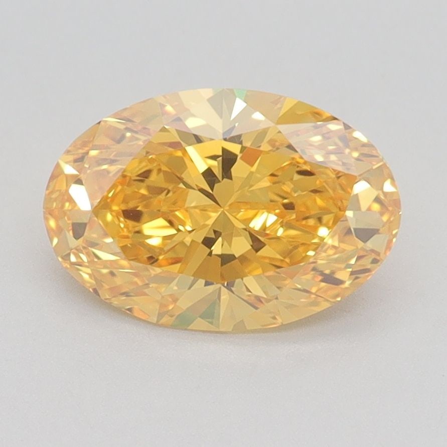Loose Diamond - OVAL 1.55ct Fancy Vivid Yellow VVS2: Loose Diamond - OVAL 1.55ct Fancy Vivid Yellow VVS2 Source: This is a real non-mined Diamond that has been grown in a lab Shape: OVAL Carats: 1.55 Color: Fancy Vivid Yellow Certification: IGI Video: