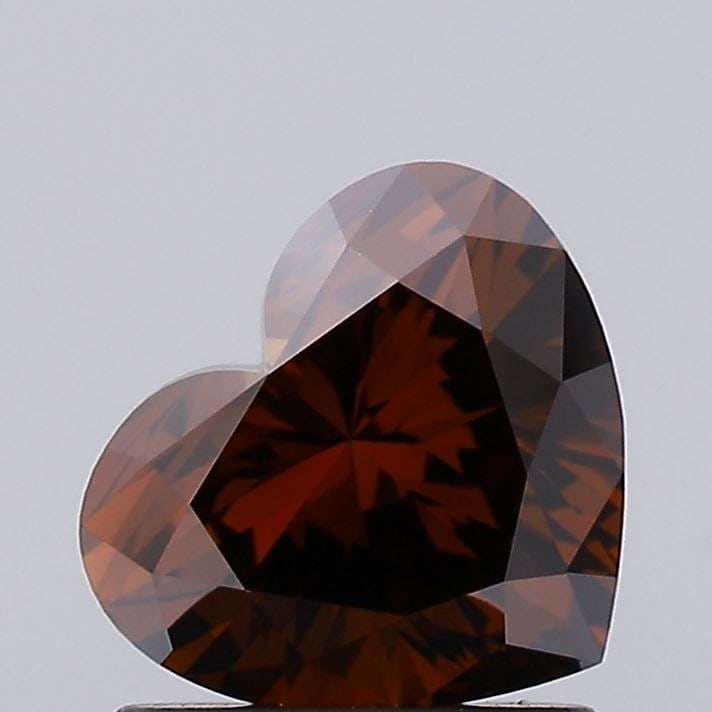 Loose Diamond - HEART 1.07ct Fancy Deep Orange VS1: Loose Diamond - HEART 1.07ct Fancy Deep Orange VS1 Source: This is a real non-mined Diamond that has been grown in a lab Shape: HEART Carats: 1.07 Color: Fancy Deep Orange Certification: IGI Video: