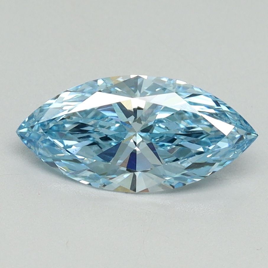 Loose Diamond - MARQUISE 1.03ct Fancy Vivid Blue VS1: Loose Diamond - MARQUISE 1.03ct Fancy Vivid Blue VS1 Source: This is a real non-mined Diamond that has been grown in a lab Shape: MARQUISE Carats: 1.03 Color: Fancy Vivid Blue Certification: IGI Video