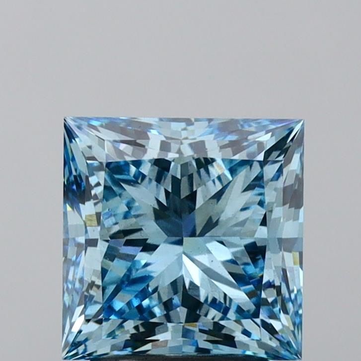Loose Diamond - PRINCESS 2.69ct Fancy Vivid Blue VS2: Loose Diamond - PRINCESS 2.69ct Fancy Vivid Blue VS2 Source: This is a real non-mined Diamond that has been grown in a lab Shape: PRINCESS Carats: 2.69 Color: Fancy Vivid Blue Certification: IGI Video