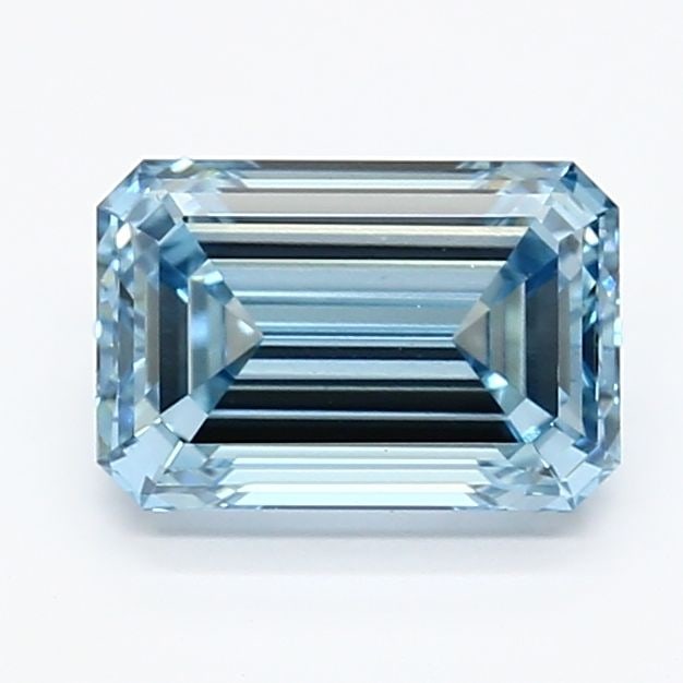 Loose Diamond - EMERALD 1.29ct Fancy Intense Blue VS1: Loose Diamond - EMERALD 1.29ct Fancy Intense Blue VS1 Source: This is a real non-mined Diamond that has been grown in a lab Shape: EMERALD Carats: 1.29 Color: Fancy Intense Blue Certification: IGI Vid