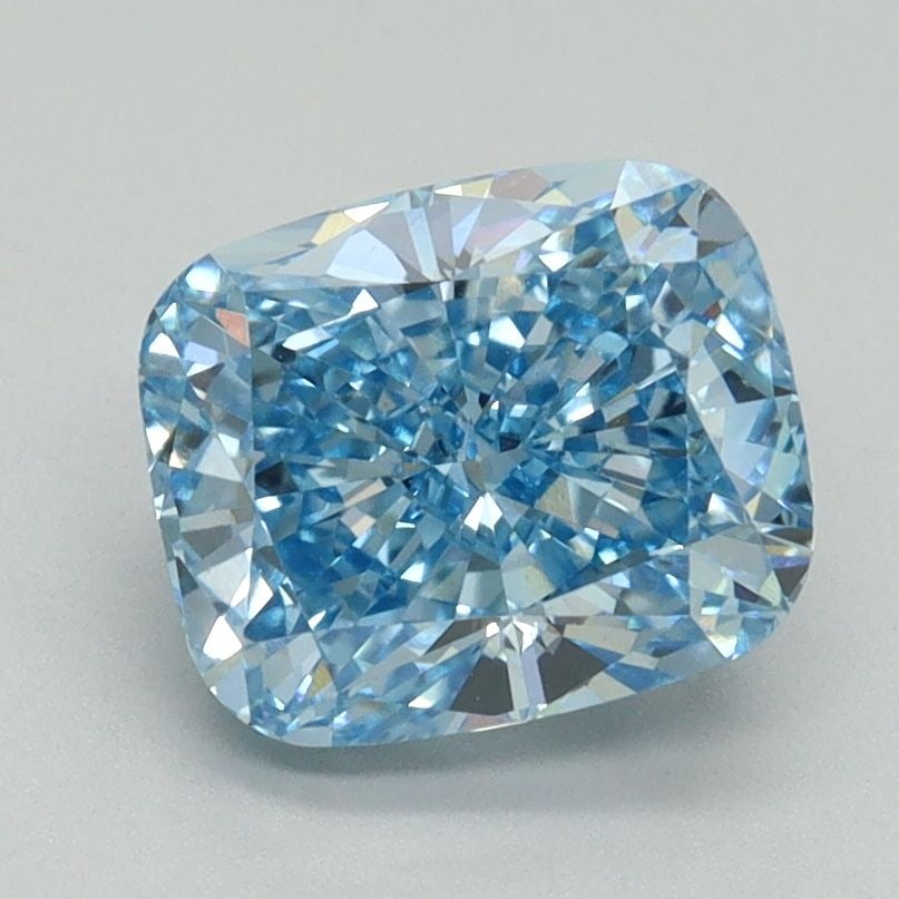 Loose Diamond - CUSHION BRILLIANT 2.0ct Fancy Vivid Blue VS1: Loose Diamond - CUSHION BRILLIANT 2.0ct Fancy Vivid Blue VS1 Source: This is a real non-mined Diamond that has been grown in a lab Shape: CUSHION BRILLIANT Carats: 2.0 Color: Fancy Vivid Blue Certific