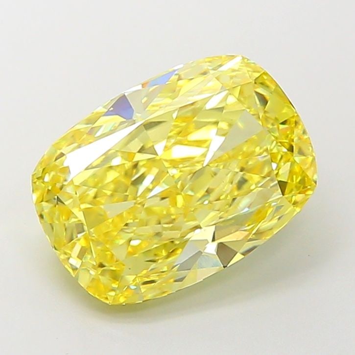 Loose Diamond - CUSHION MODIFIED 5.01ct Fancy Vivid Yellow VVS2: Loose Diamond - CUSHION MODIFIED 5.01ct Fancy Vivid Yellow VVS2 Source: This is a real non-mined Diamond that has been grown in a lab Shape: CUSHION MODIFIED Carats: 5.01 Color: Fancy Vivid Yellow Cer