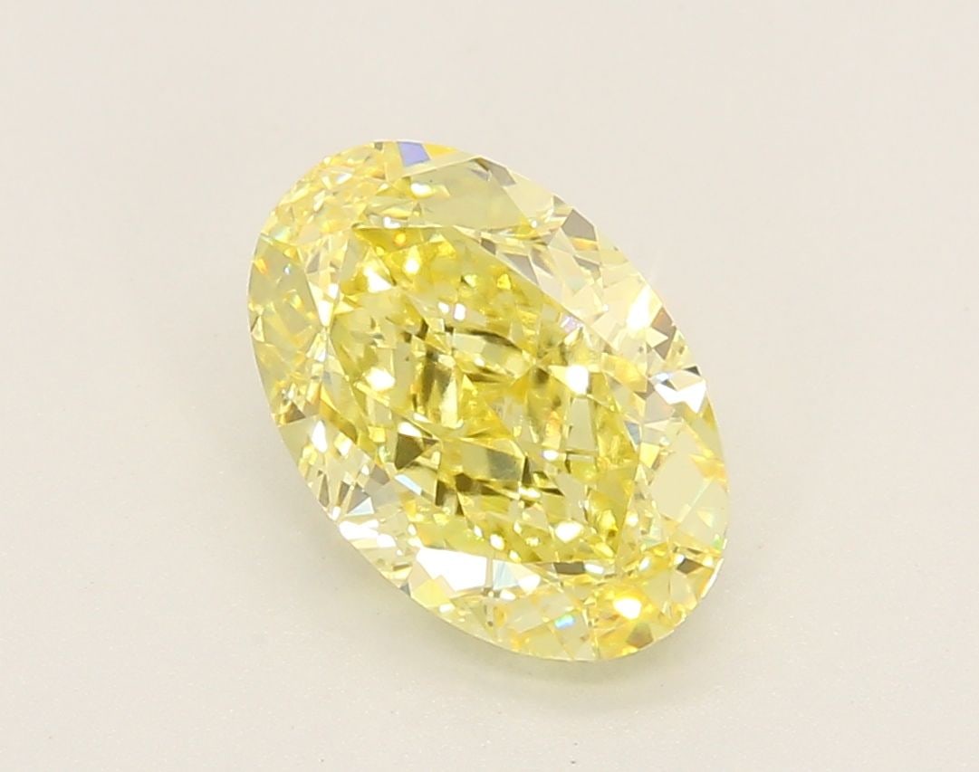 Loose Diamond - OVAL 2.47ct Fancy Intense Yellow VS2: Loose Diamond - OVAL 2.47ct Fancy Intense Yellow VS2 Source: This is a real non-mined Diamond that has been grown in a lab Shape: OVAL Carats: 2.47 Color: Fancy Intense Yellow Certification: IGI Video