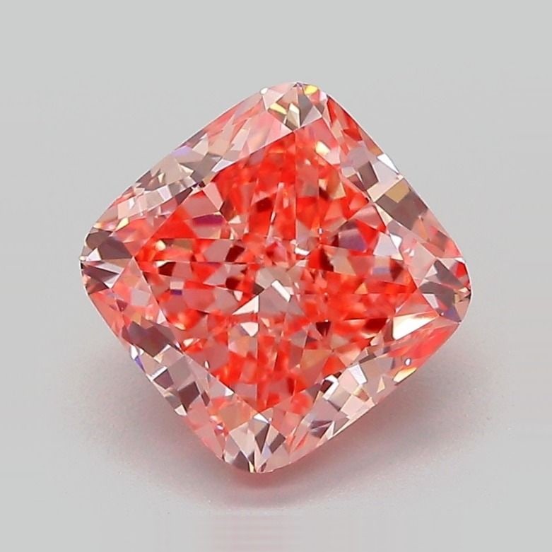 Loose Diamond - CUSHION MODIFIED 2.64ct Fancy Vivid Pink VVS2: Loose Diamond - CUSHION MODIFIED 2.64ct Fancy Vivid Pink VVS2 Source: This is a real non-mined Diamond that has been grown in a lab Shape: CUSHION MODIFIED Carats: 2.64 Color: Fancy Vivid Pink Certifi