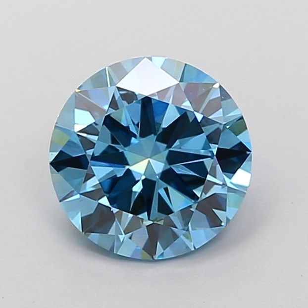 Loose Diamond - ROUND 1.7ct Fancy Vivid Blue VS2: Loose Diamond - ROUND 1.7ct Fancy Vivid Blue VS2 Source: This is a real non-mined Diamond that has been grown in a lab Shape: ROUND Carats: 1.7 Color: Fancy Vivid Blue Certification: IGI Video: