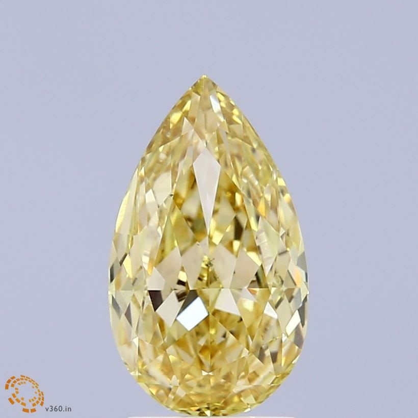 Loose Diamond - PEAR 2.01ct Fancy Intense Yellow VS1: Loose Diamond - PEAR 2.01ct Fancy Intense Yellow VS1 Source: This is a real non-mined Diamond that has been grown in a lab Shape: PEAR Carats: 2.01 Color: Fancy Intense Yellow Certification: IGI Video