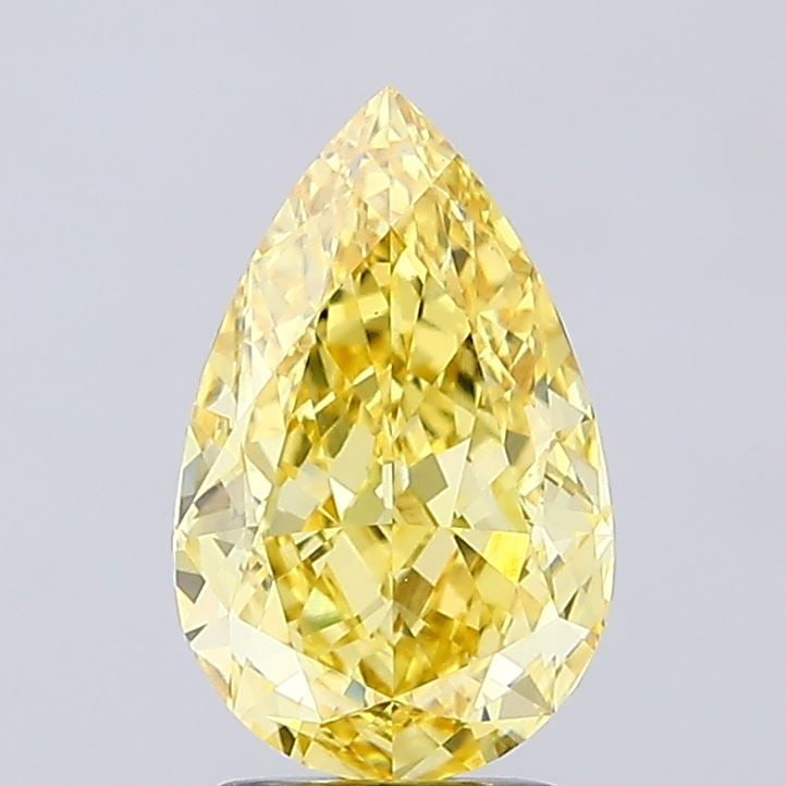 Loose Diamond - PEAR 3.07ct Fancy Intense Yellow VS1: Loose Diamond - PEAR 3.07ct Fancy Intense Yellow VS1 Source: This is a real non-mined Diamond that has been grown in a lab Shape: PEAR Carats: 3.07 Color: Fancy Intense Yellow Certification: IGI Video