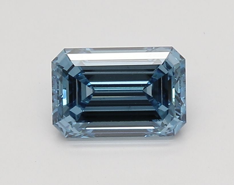 Loose Diamond - EMERALD 1.51ct Fancy Vivid Blue VS2: Loose Diamond - EMERALD 1.51ct Fancy Vivid Blue VS2 Source: This is a real non-mined Diamond that has been grown in a lab Shape: EMERALD Carats: 1.51 Color: Fancy Vivid Blue Certification: IGI Video: