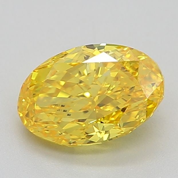 Loose Diamond - OVAL 0.82ct Fancy Vivid Yellow VVS1: Loose Diamond - OVAL 0.82ct Fancy Vivid Yellow VVS1 Source: This is a real non-mined Diamond that has been grown in a lab Shape: OVAL Carats: 0.82 Color: Fancy Vivid Yellow Certification: IGI Video:
