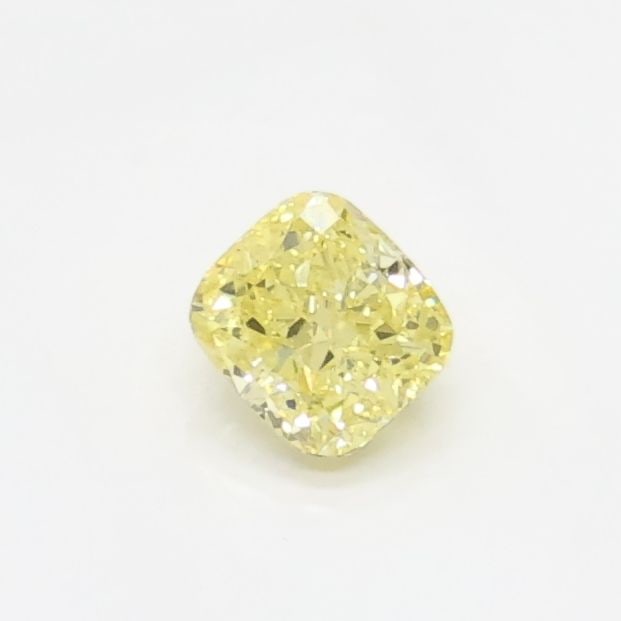 Loose Diamond - CUSHION BRILLIANT 0.32ct Fancy Vivid Yellow VVS2: Loose Diamond - CUSHION BRILLIANT 0.32ct Fancy Vivid Yellow VVS2 Source: This is a real non-mined Diamond that has been grown in a lab Shape: CUSHION BRILLIANT Carats: 0.32 Color: Fancy Vivid Yellow C
