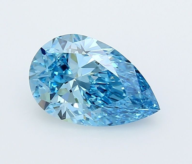 Loose Diamond - PEAR 1.77ct Fancy Vivid Blue IF: Loose Diamond - PEAR 1.77ct Fancy Vivid Blue IF Source: This is a real non-mined Diamond that has been grown in a lab Shape: PEAR Carats: 1.77 Color: Fancy Vivid Blue Certification: IGI Video:
