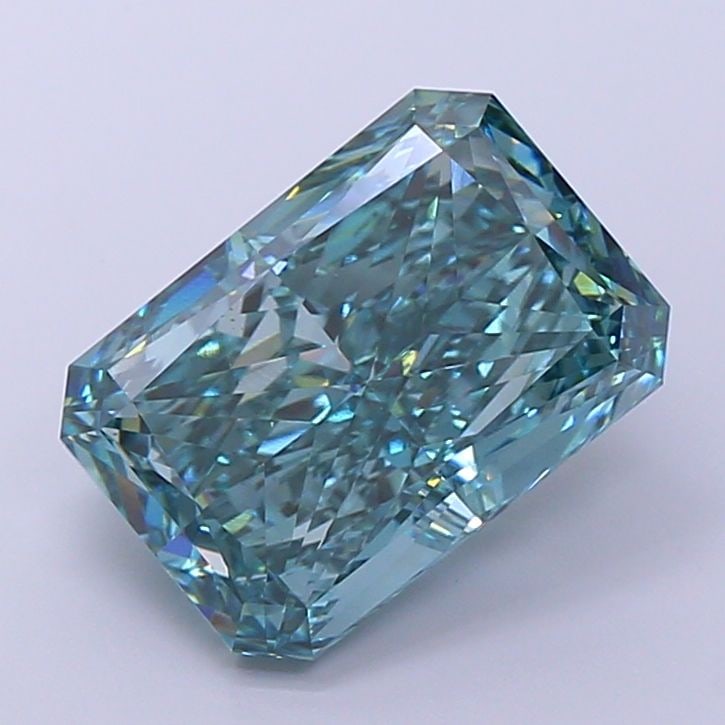 Loose Diamond - RADIANT 10.02ct Fancy Vivid Green VS1: Loose Diamond - RADIANT 10.02ct Fancy Vivid Green VS1 Source: This is a real non-mined Diamond that has been grown in a lab Shape: RADIANT Carats: 10.02 Color: Fancy Vivid Green Certification: IGI Vid