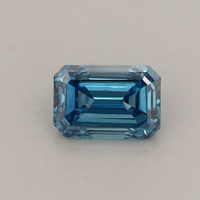 Loose Diamond - EMERALD 0.44ct Fancy Vivid Blue VVS2: Loose Diamond - EMERALD 0.44ct Fancy Vivid Blue VVS2 Source: This is a real non-mined Diamond that has been grown in a lab Shape: EMERALD Carats: 0.44 Color: Fancy Vivid Blue Certification: IGI Video: