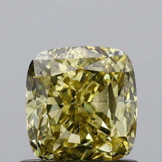 Loose Diamond - CUSHION MODIFIED 1.01ct Fancy Intense Yellow SI2: Loose Diamond - CUSHION MODIFIED 1.01ct Fancy Intense Yellow SI2 Source: This is a real non-mined Diamond that has been grown in a lab Shape: CUSHION MODIFIED Carats: 1.01 Color: Fancy Intense Yellow