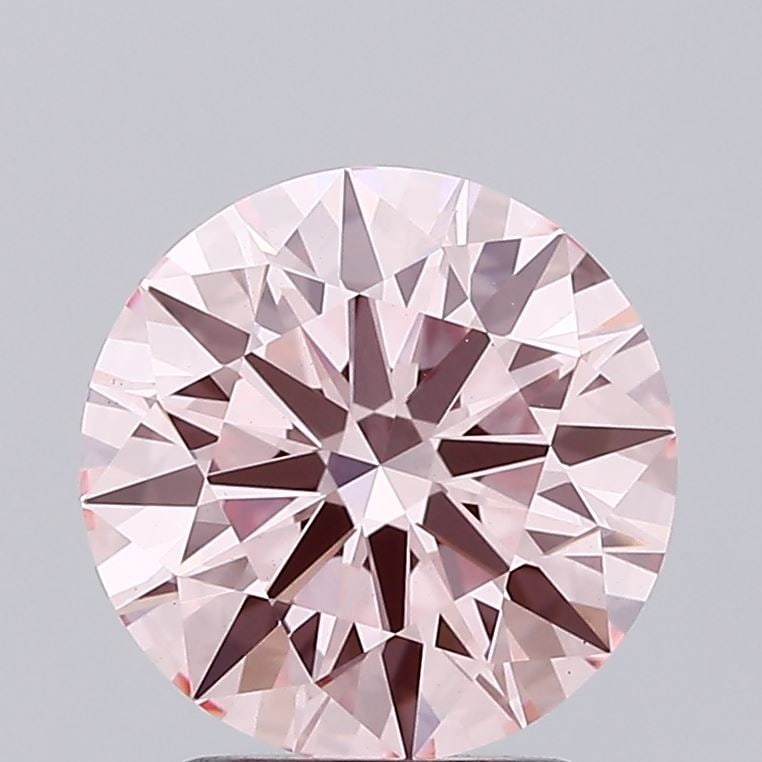 Ideal Loose Diamond - ROUND 2.52ct Fancy Vivid Pink VS1: Ideal Loose Diamond - ROUND 2.52ct Fancy Vivid Pink VS1 Source: This is a real non-mined Diamond that has been grown in a lab Shape: ROUND Carats: 2.52 Color: Fancy Vivid Pink Certification: IGI
