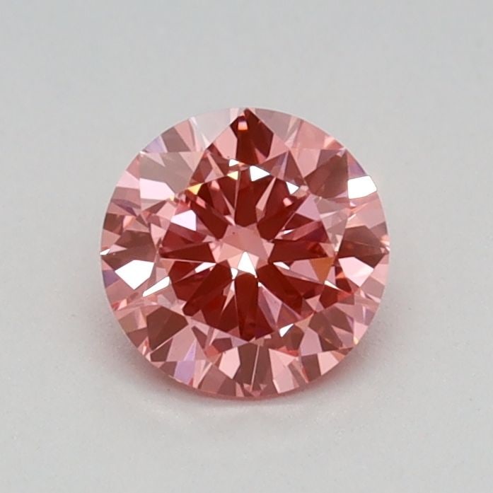 Loose Diamond - ROUND 0.41ct Fancy Vivid Pink VS2: Loose Diamond - ROUND 0.41ct Fancy Vivid Pink VS2 Source: This is a real non-mined Diamond that has been grown in a lab Shape: ROUND Carats: 0.41 Color: Fancy Vivid Pink Certification: IGI Video:
