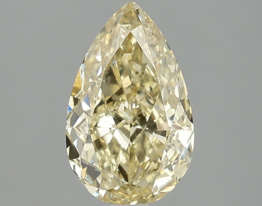 Loose Diamond - PEAR 2.04ct Fancy Vivid Yellow VS1: Loose Diamond - PEAR 2.04ct Fancy Vivid Yellow VS1 Source: This is a real non-mined Diamond that has been grown in a lab Shape: PEAR Carats: 2.04 Color: Fancy Vivid Yellow Certification: IGI Video: