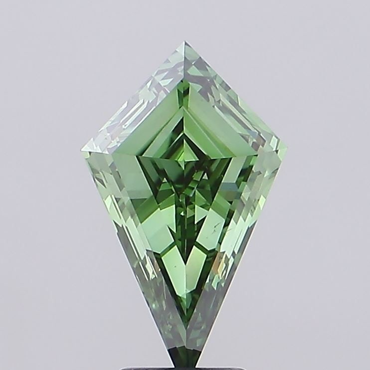 Loose Diamond - KITE 3.6ct Fancy Vivid Green VS1: Loose Diamond - KITE 3.6ct Fancy Vivid Green VS1 Source: This is a real non-mined Diamond that has been grown in a lab Shape: KITE Carats: 3.6 Color: Fancy Vivid Green Certification: IGI Video: