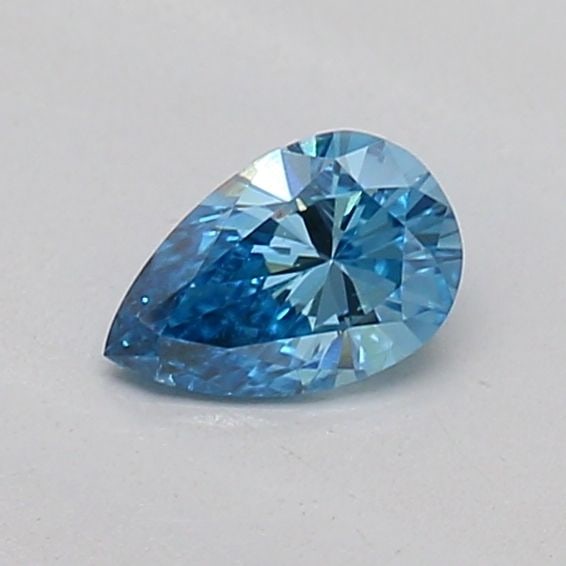 Loose Diamond - PEAR 0.19ct Fancy Vivid Blue VS2: Loose Diamond - PEAR 0.19ct Fancy Vivid Blue VS2 Source: This is a real non-mined Diamond that has been grown in a lab Shape: PEAR Carats: 0.19 Color: Fancy Vivid Blue Certification: IGI Video: