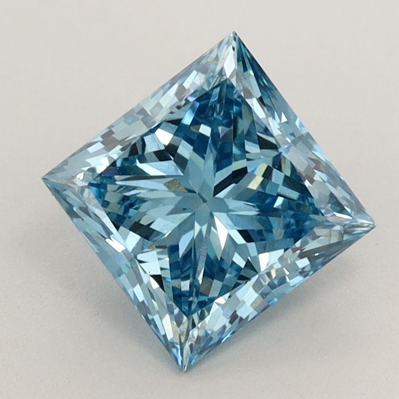 Loose Diamond - PRINCESS 1.5ct Fancy Vivid Blue VS1: Loose Diamond - PRINCESS 1.5ct Fancy Vivid Blue VS1 Source: This is a real non-mined Diamond that has been grown in a lab Shape: PRINCESS Carats: 1.5 Color: Fancy Vivid Blue Certification: IGI Video: