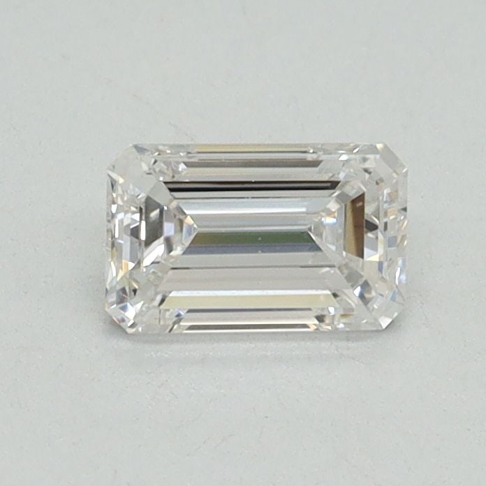 Loose Diamond - EMERALD 0.5ct F VS2: Loose Diamond - EMERALD 0.5ct F VS2 Source: This is a real non-mined Diamond that has been grown in a lab Shape: EMERALD Carats: 0.5 Color: F Clarity: VS2 Certification: IGI Video: Video Link The