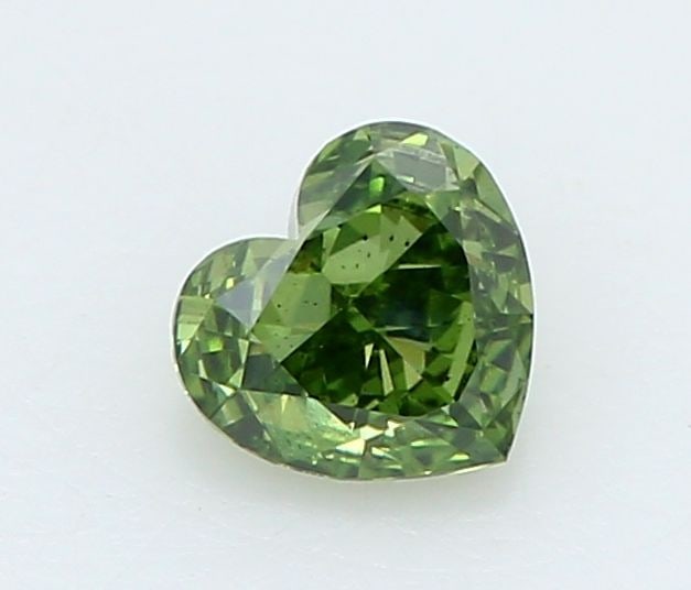 Loose Diamond - HEART 0.21ct Fancy Vivid Green VS2: Loose Diamond - HEART 0.21ct Fancy Vivid Green VS2 Source: This is a real non-mined Diamond that has been grown in a lab Shape: HEART Carats: 0.21 Color: Fancy Vivid Green Certification: IGI Video: