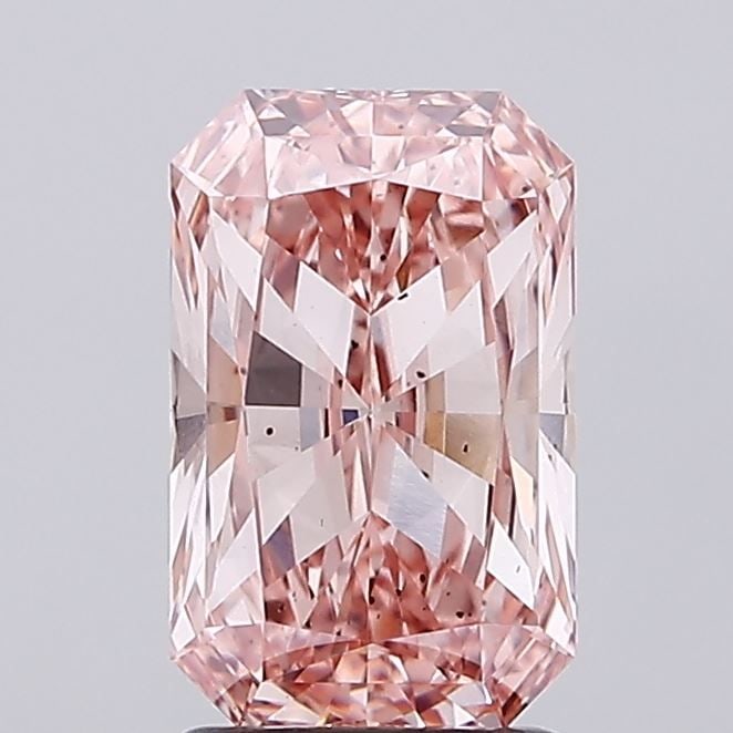 Loose Diamond - RADIANT 2.04ct Fancy Intense Pink SI1: Loose Diamond - RADIANT 2.04ct Fancy Intense Pink SI1 Source: This is a real non-mined Diamond that has been grown in a lab Shape: RADIANT Carats: 2.04 Color: Fancy Intense Pink Certification: IGI