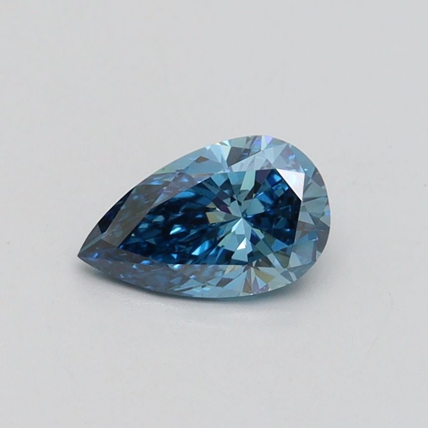 Loose Diamond - PEAR 0.5ct Fancy Vivid Blue VS2: Loose Diamond - PEAR 0.5ct Fancy Vivid Blue VS2 Source: This is a real non-mined Diamond that has been grown in a lab Shape: PEAR Carats: 0.5 Color: Fancy Vivid Blue Certification: IGI Video: