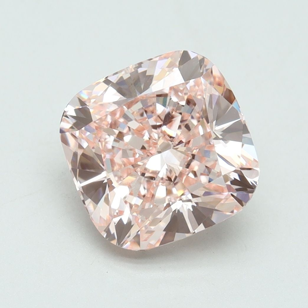 Loose Diamond - CUSHION BRILLIANT 3.15ct Fancy Intense Pink VS1: Loose Diamond - CUSHION BRILLIANT 3.15ct Fancy Intense Pink VS1 Source: This is a real non-mined Diamond that has been grown in a lab Shape: CUSHION BRILLIANT Carats: 3.15 Color: Fancy Intense Pink Ce