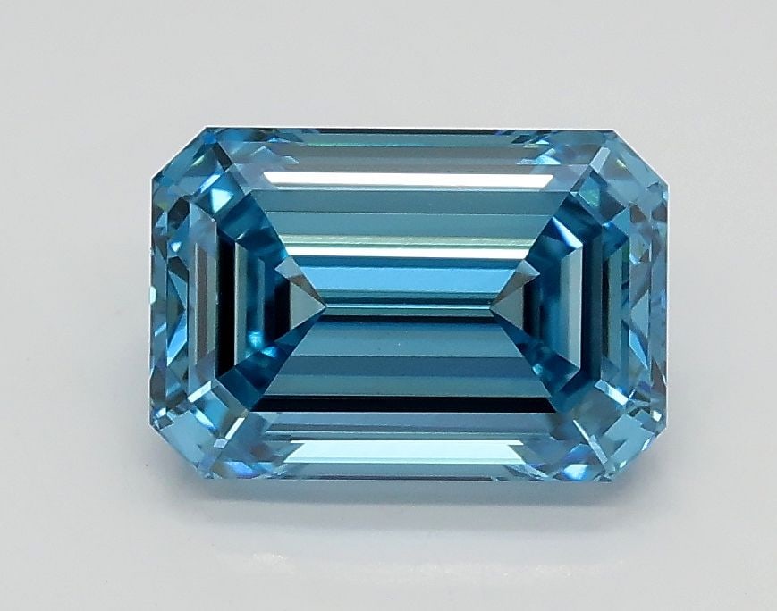 Loose Diamond - EMERALD 1.53ct Fancy Vivid Blue VS1: Loose Diamond - EMERALD 1.53ct Fancy Vivid Blue VS1 Source: This is a real non-mined Diamond that has been grown in a lab Shape: EMERALD Carats: 1.53 Color: Fancy Vivid Blue Certification: IGI Video: