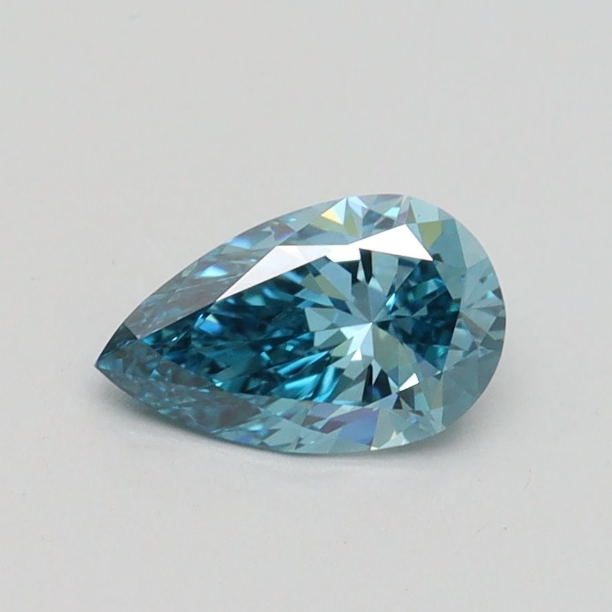 Loose Diamond - PEAR 0.71ct Fancy Vivid Blue VS1: Loose Diamond - PEAR 0.71ct Fancy Vivid Blue VS1 Source: This is a real non-mined Diamond that has been grown in a lab Shape: PEAR Carats: 0.71 Color: Fancy Vivid Blue Certification: IGI Video: