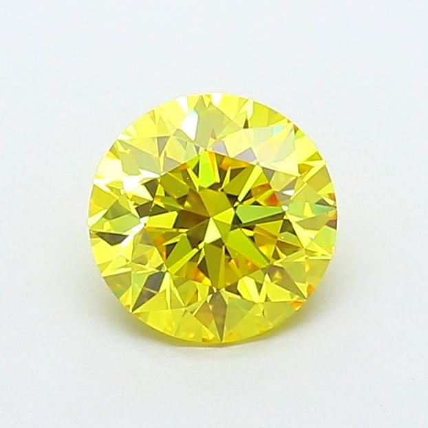 Loose Diamond - ROUND 1.14ct Fancy Vivid Yellow VS1: Loose Diamond - ROUND 1.14ct Fancy Vivid Yellow VS1 Source: This is a real non-mined Diamond that has been grown in a lab Shape: ROUND Carats: 1.14 Color: Fancy Vivid Yellow Certification: IGI Video: