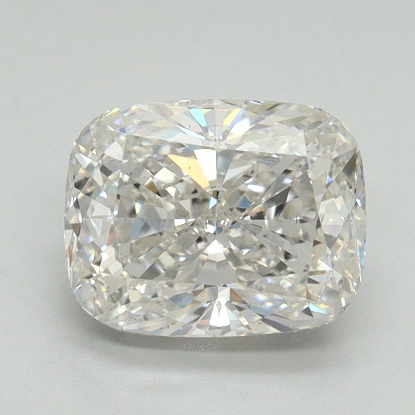 Loose Diamond - CUSHION BRILLIANT 2.01ct F VS2: Loose Diamond - CUSHION BRILLIANT 2.01ct F VS2 Source: This is a real non-mined Diamond that has been grown in a lab Shape: CUSHION BRILLIANT Carats: 2.01 Color: F Clarity: VS2 Certification: GSI Vide