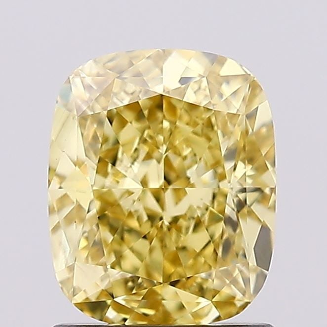 Loose Diamond - CUSHION MODIFIED 1.41ct Fancy Vivid Yellow VS1: Loose Diamond - CUSHION MODIFIED 1.41ct Fancy Vivid Yellow VS1 Source: This is a real non-mined Diamond that has been grown in a lab Shape: CUSHION MODIFIED Carats: 1.41 Color: Fancy Vivid Yellow Cert