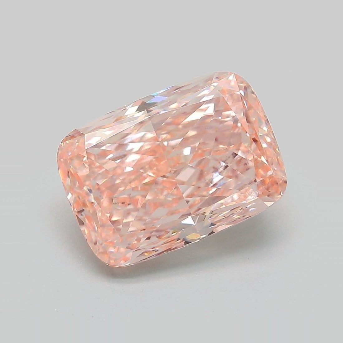 Loose Diamond - CUSHION MODIFIED 6.31ct Fancy Intense Pink Orange VS1: Loose Diamond - CUSHION MODIFIED 6.31ct Fancy Intense Pink Orange VS1 Source: This is a real non-mined Diamond that has been grown in a lab Shape: CUSHION MODIFIED Carats: 6.31 Color: Fancy Intense Pi
