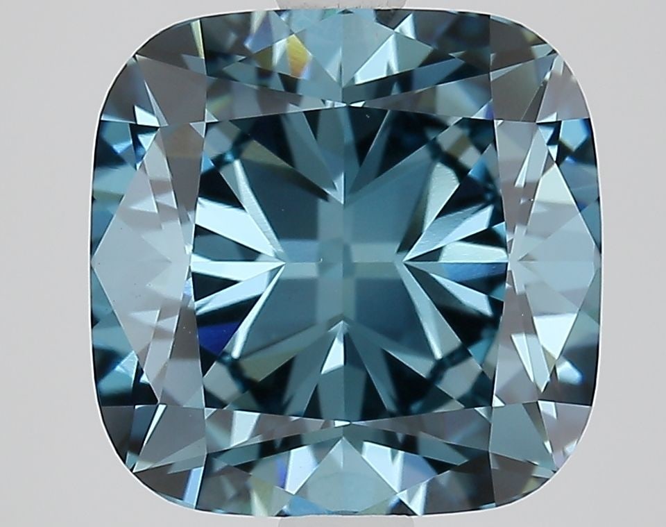 Loose Diamond - CUSHION BRILLIANT 3.22ct Fancy Vivid Blue VVS2: Loose Diamond - CUSHION BRILLIANT 3.22ct Fancy Vivid Blue VVS2 Source: This is a real non-mined Diamond that has been grown in a lab Shape: CUSHION BRILLIANT Carats: 3.22 Color: Fancy Vivid Blue Certi
