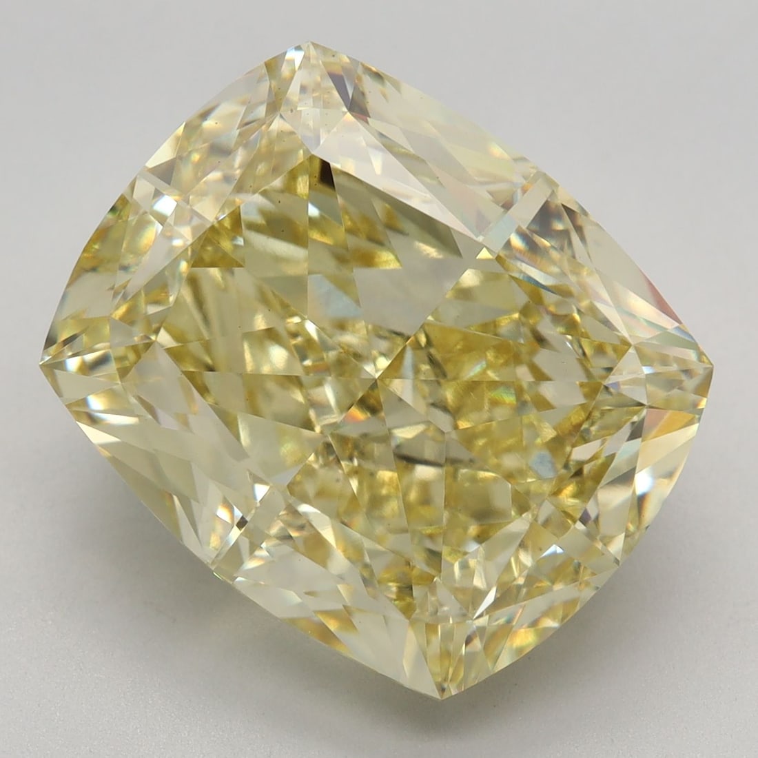 Loose Diamond - CUSHION MODIFIED 10.66ct Fancy Yellow VS1: Loose Diamond - CUSHION MODIFIED 10.66ct Fancy Yellow VS1 Source: This is a real non-mined Diamond that has been grown in a lab Shape: CUSHION MODIFIED Carats: 10.66 Color: Fancy Yellow Certification: