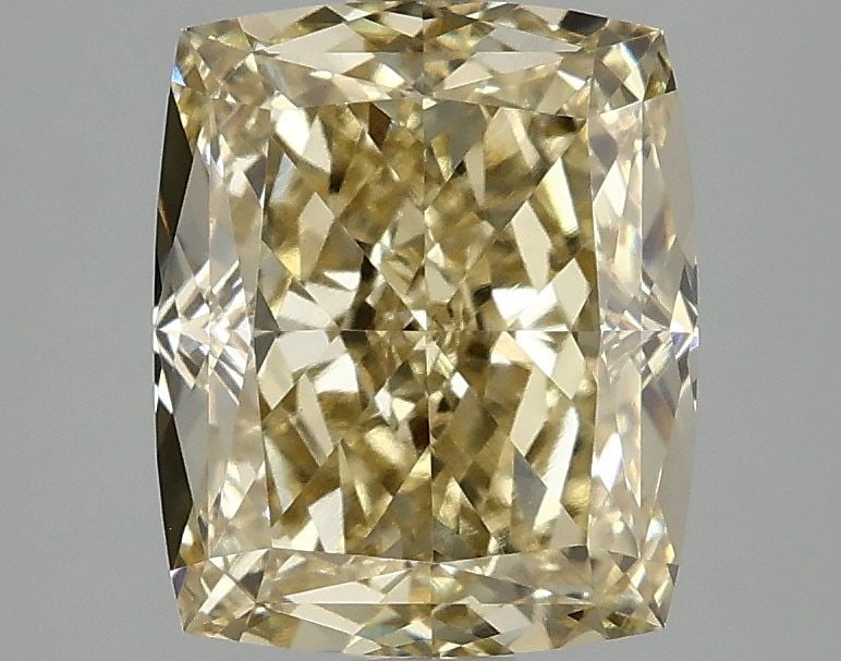 Loose Diamond - CUSHION MODIFIED 3.1ct Fancy Intense Yellow VVS2: Loose Diamond - CUSHION MODIFIED 3.1ct Fancy Intense Yellow VVS2 Source: This is a real non-mined Diamond that has been grown in a lab Shape: CUSHION MODIFIED Carats: 3.1 Color: Fancy Intense Yellow C