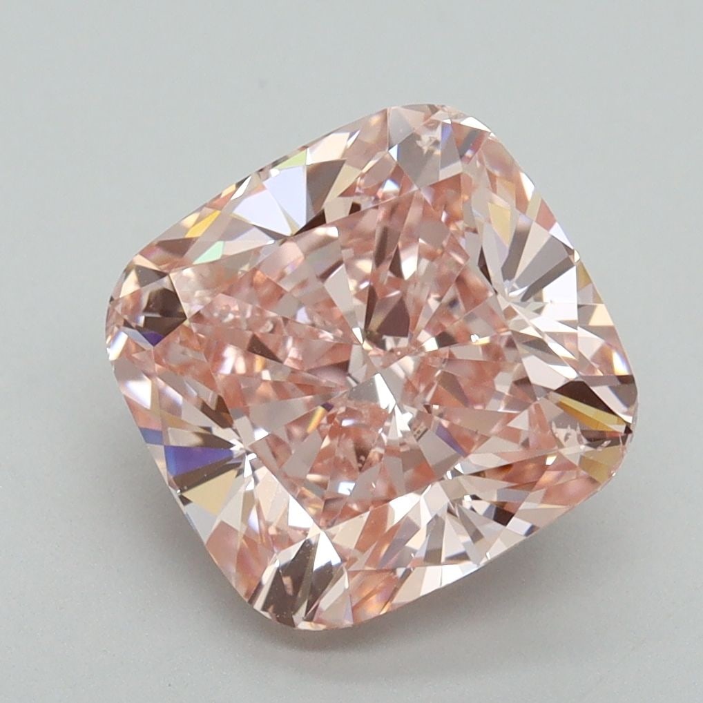 Loose Diamond - CUSHION BRILLIANT 4.03ct Fancy Intense Pink SI1: Loose Diamond - CUSHION BRILLIANT 4.03ct Fancy Intense Pink SI1 Source: This is a real non-mined Diamond that has been grown in a lab Shape: CUSHION BRILLIANT Carats: 4.03 Color: Fancy Intense Pink Ce