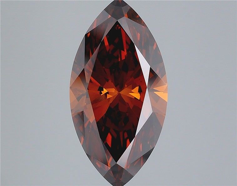 Loose Diamond - MARQUISE 4.89ct Fancy Deep Brownish Orange VS1: Loose Diamond - MARQUISE 4.89ct Fancy Deep Brownish Orange VS1 Source: This is a real non-mined Diamond that has been grown in a lab Shape: MARQUISE Carats: 4.89 Color: Fancy Deep Brownish Orange Cert