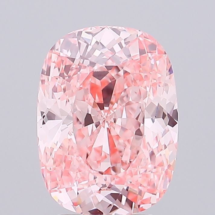 Loose Diamond - CUSHION MODIFIED 3.13ct Fancy Intense Pink VVS2: Loose Diamond - CUSHION MODIFIED 3.13ct Fancy Intense Pink VVS2 Source: This is a real non-mined Diamond that has been grown in a lab Shape: CUSHION MODIFIED Carats: 3.13 Color: Fancy Intense Pink Cer
