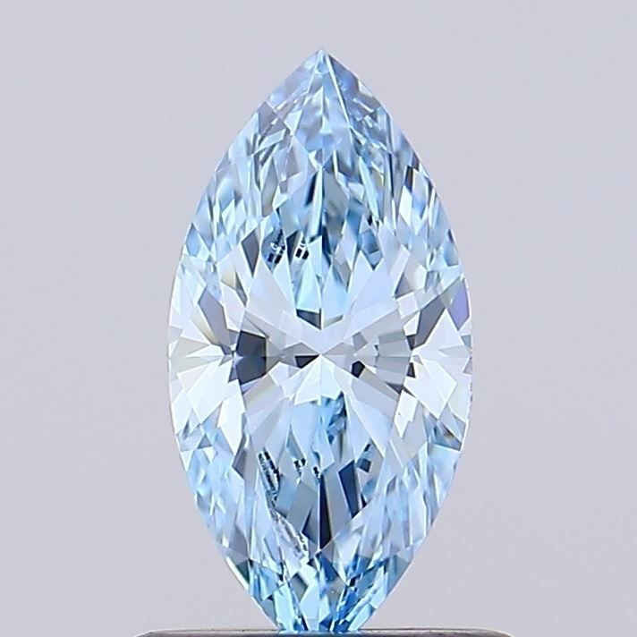 Loose Diamond - MARQUISE 0.73ct Fancy Intense Blue IF: Loose Diamond - MARQUISE 0.73ct Fancy Intense Blue IF Source: This is a real non-mined Diamond that has been grown in a lab Shape: MARQUISE Carats: 0.73 Color: Fancy Intense Blue Certification: IGI Vi